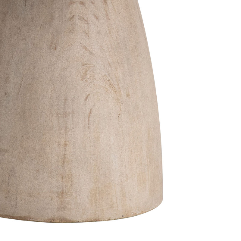Saria Pine Round Solid Wood Dining Table, White, 30'' H x 36" L x 36" W