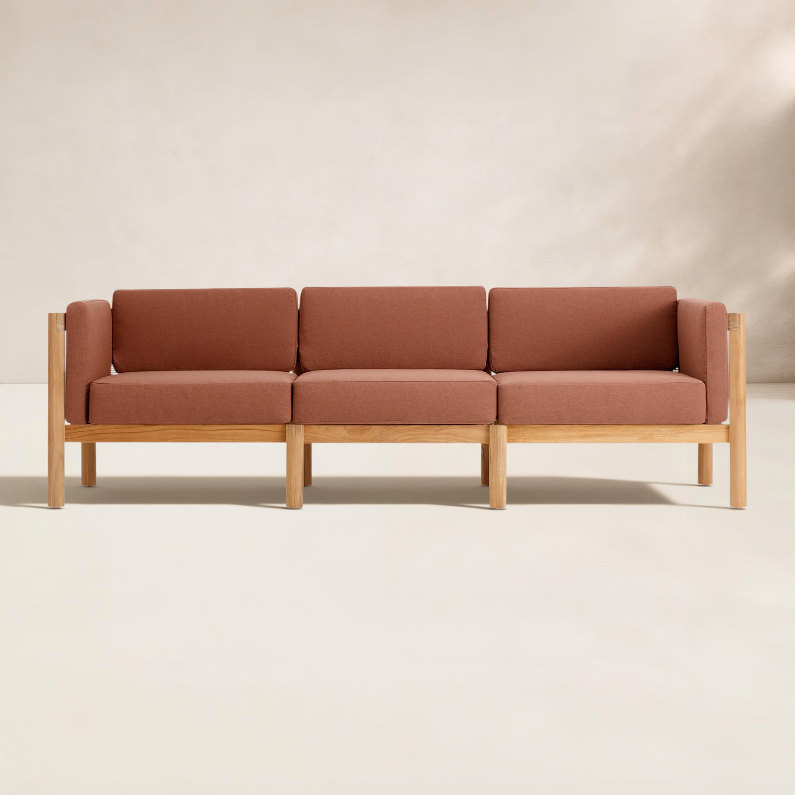 Haven 93" Sunbrella® Patio Sofa, Sunbrella Rust
