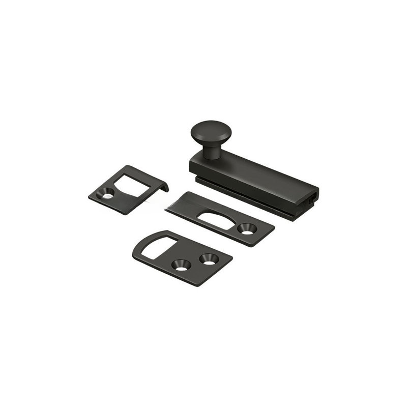 Brass Latch/Catch/Bolt, 1.9375" H x 2" W x 1.5625" D, Polished Chrome
