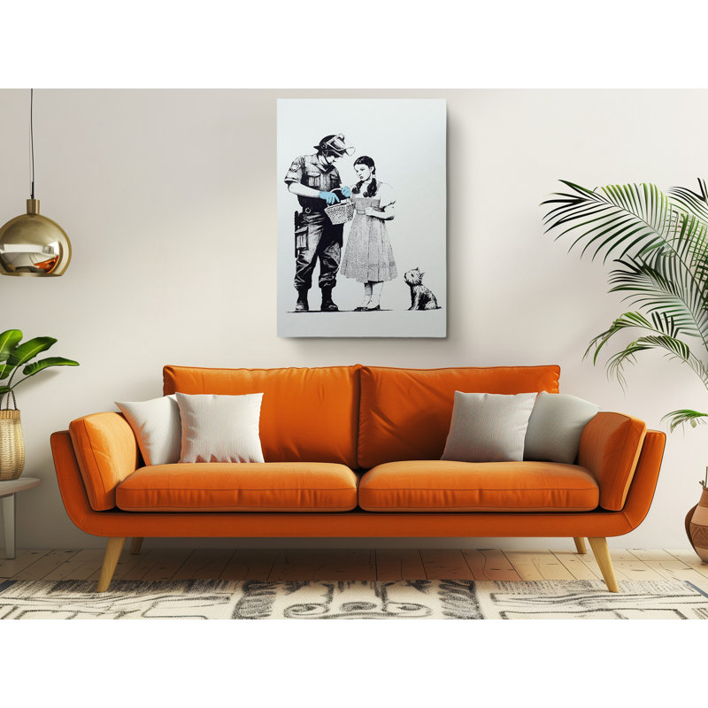 Impression sur toile Banksy Dorothy Cop, H 30 po x l 20 po