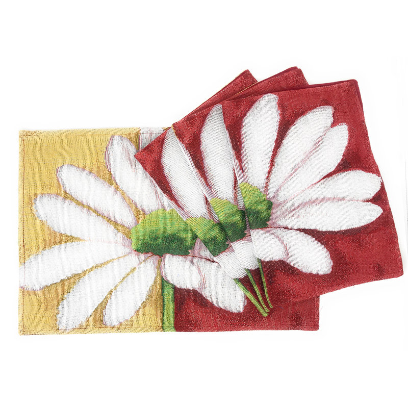 Ensemble de napperons en coton 4 pièces Elea Spring