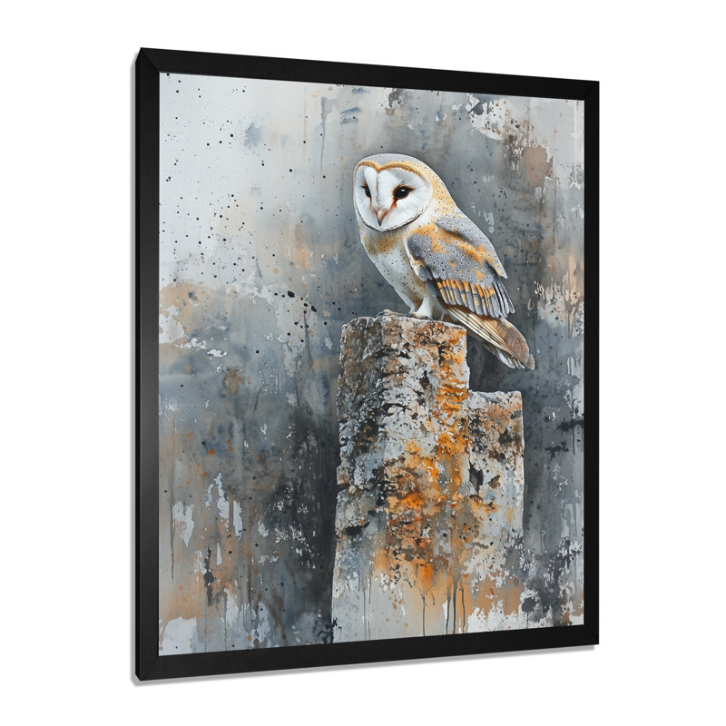 Cueva - Animals Wall Decor, Black, 20" H x 12" W, Single Picture Framed Print