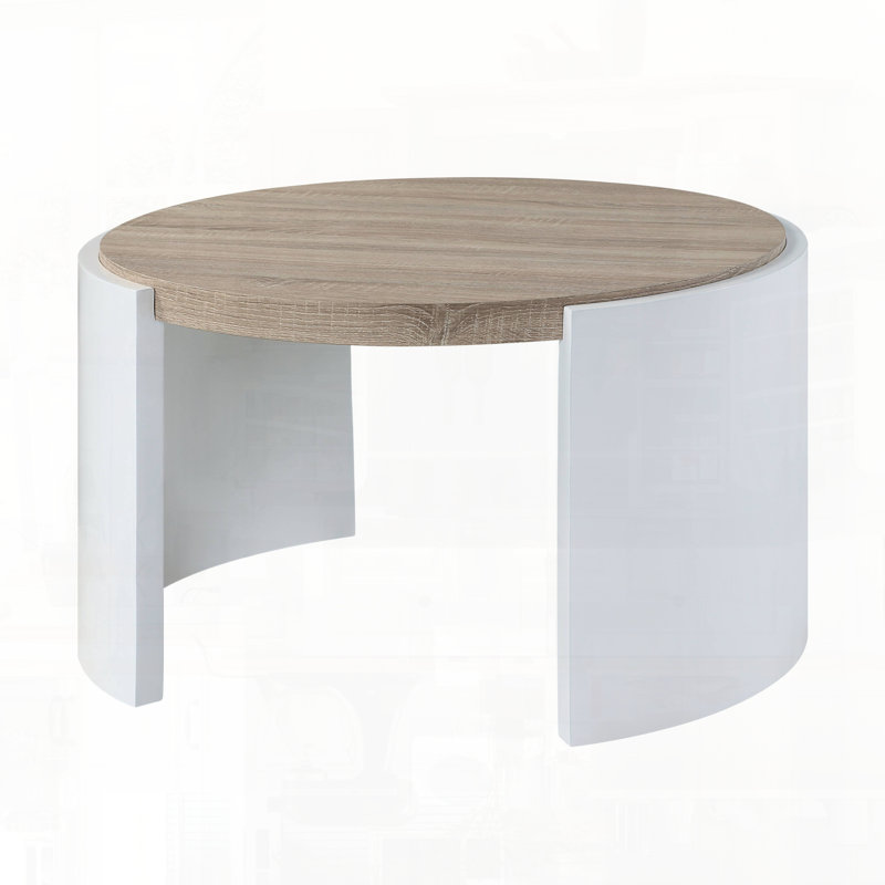 Table basse avec plateau épais et robuste
