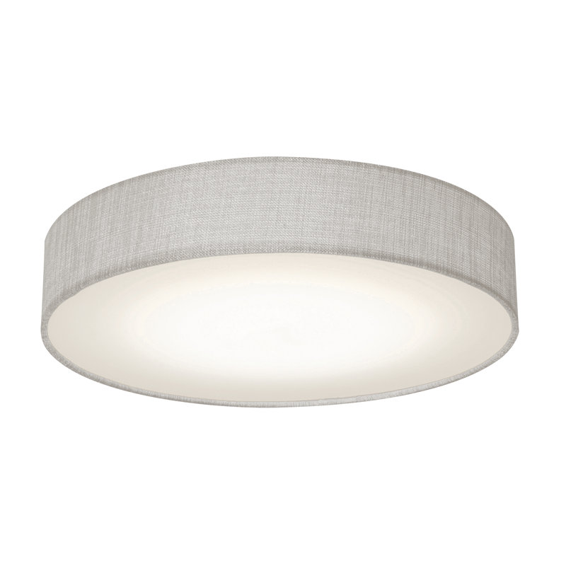 Raasch Flush Mount, 3.5"H x 12.5"W x 12.5"D, Gray