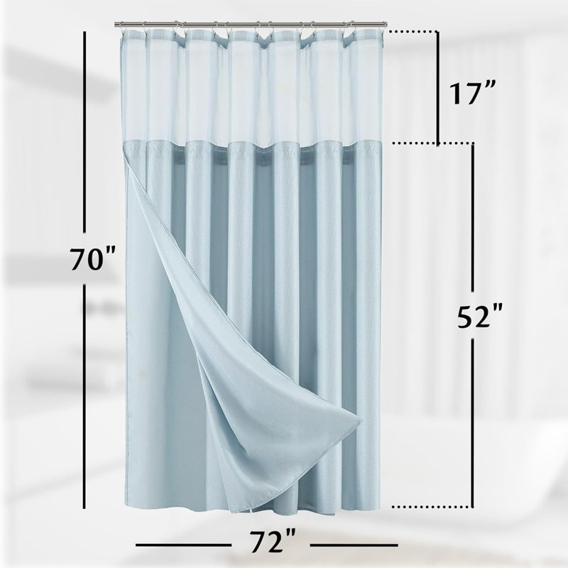 Franklynn Shower Curtain, Sky Blue