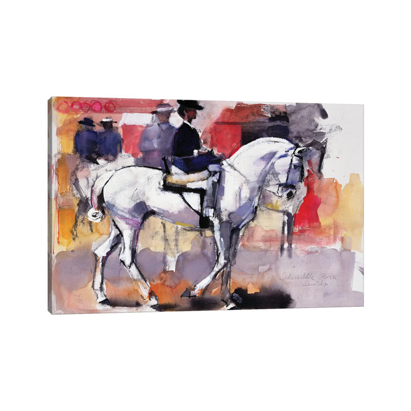 Side-Saddle At The Feria De Sevilla, 1998 by Mark Adlington - Wrapped Canvas Print, 20.32 cm H x 30.48 cm W