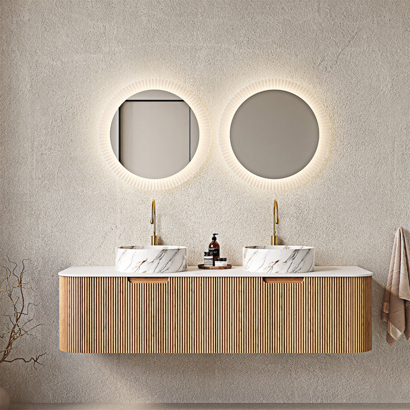 Meuble-lavabo mural avec lavabos