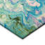 Tapis bleu abstrait tissé à la machine-1822532322
