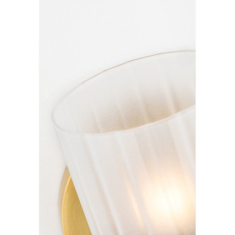 Éclairage pour meuble-lavabo à 3 lumières à intensité variable Scroggins, Laiton vieilli