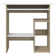Desk Computer Desk Home Office Antoniu Desk with Keyboard Tray Engineered Wood