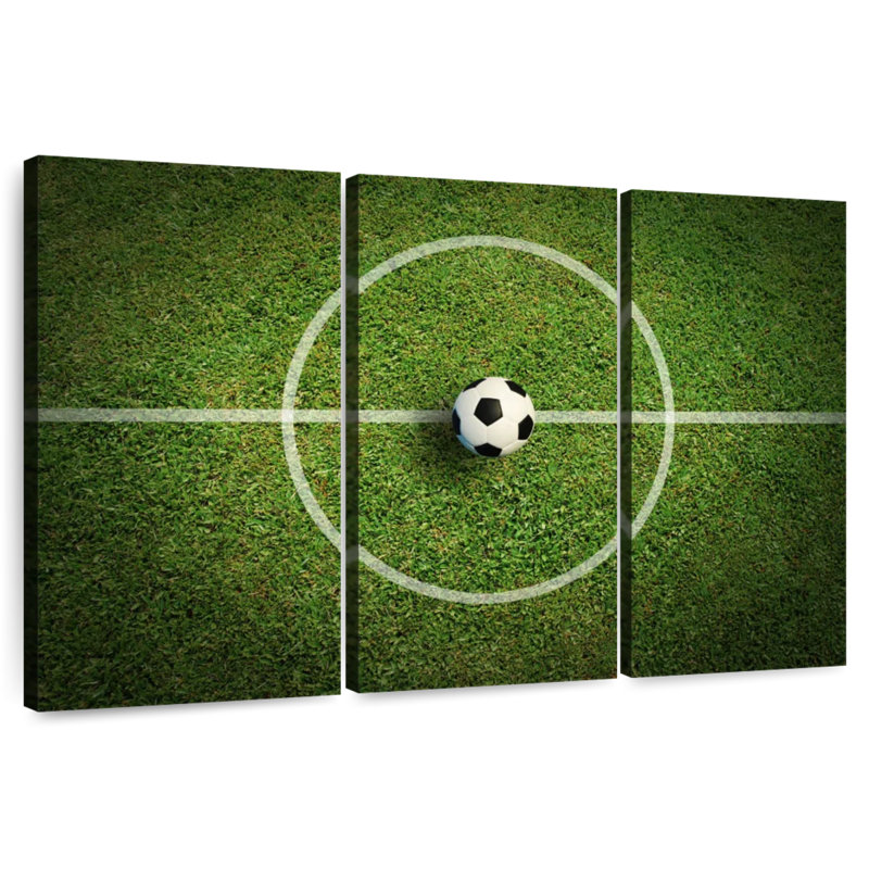 Ballon de football Sireci sur la ligne, H 28 po x l 45 po
