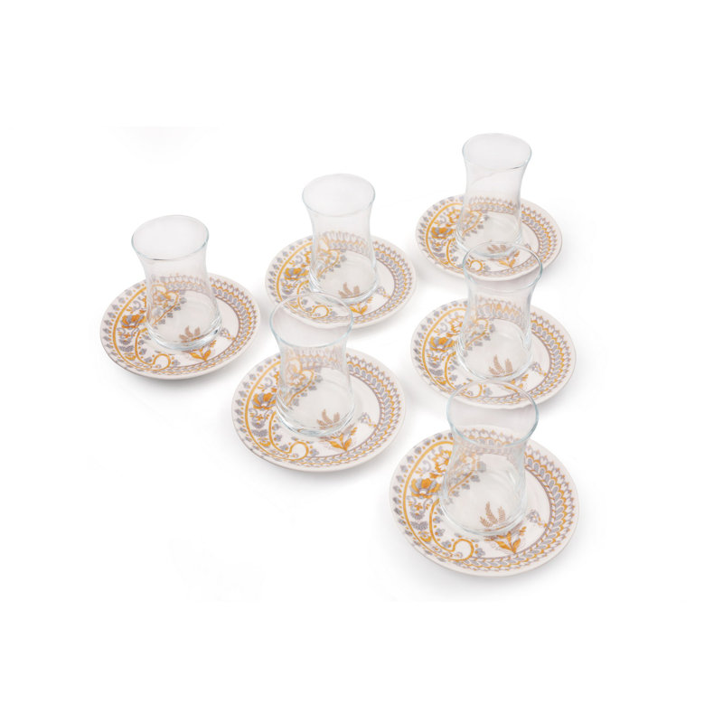 Ensemble de tasses à thé (12 pièces)