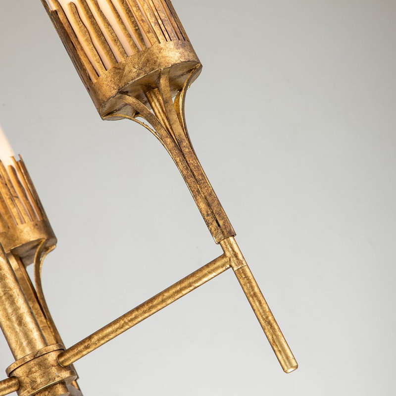 Sawgrass 3 - Light Unique Classic Chandelier, Gold Leaf