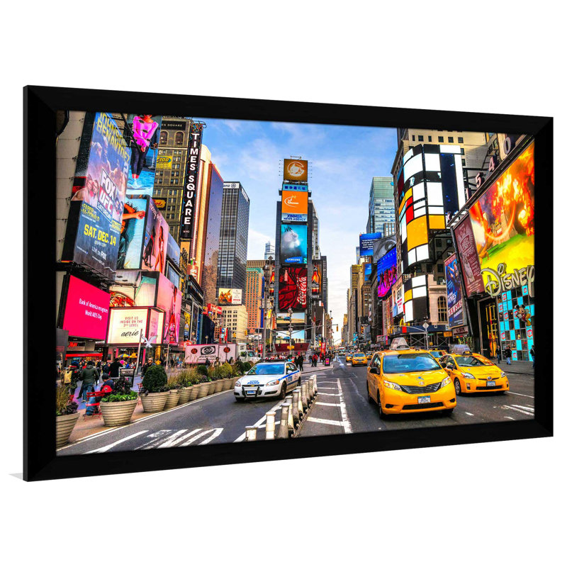 «NYC», reproduction de photo encadrée, H 21,5 po x l 27,5 po x P 0,75 po, Cadre noir