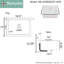 Anchor 14" Iron Rectangular Wall Mount Bathroom Sink with Overflow-1140191097