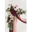 Arche fleurie Ling's Moment avec rideaux couleur marsala romantique-134044814