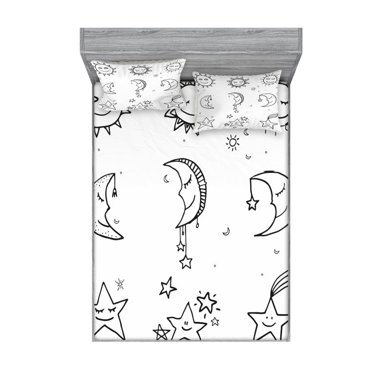 Microfiber Sheet Set, Full/Double Sheet Set with Fitted Sheet