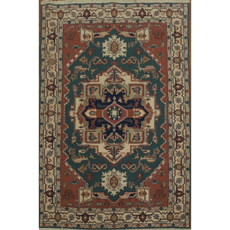 Tapis chinois à motif de médaillon classique classique 6 x 9