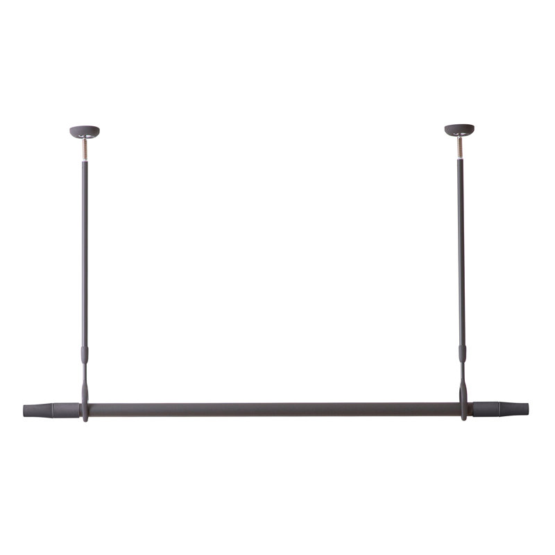 Ceiling-Mounted Drying Rack Charcoal Grey