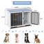 Meuble de 40 po pour caisse de chien portable - Table de bout en chenil pour chiens de grande / moyenne taille, aucune table de chevet pour maison et salon à double usage