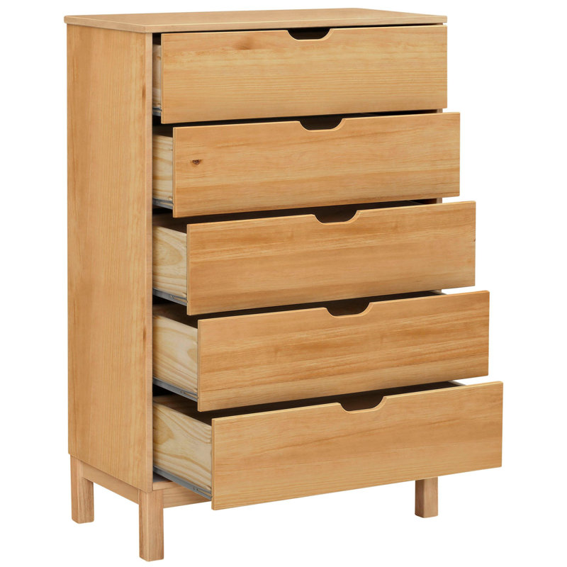 Eisenhauer Solid Wood 76 cm W Chest of 5 Drawers, Oak