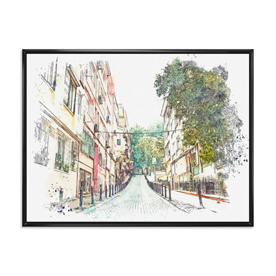 Traditional Street in Istanbul - Peinture sur toile