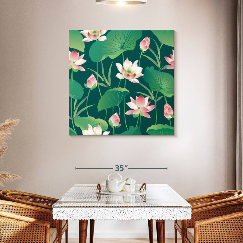 Lotus Leaves, 39" H x 39" W