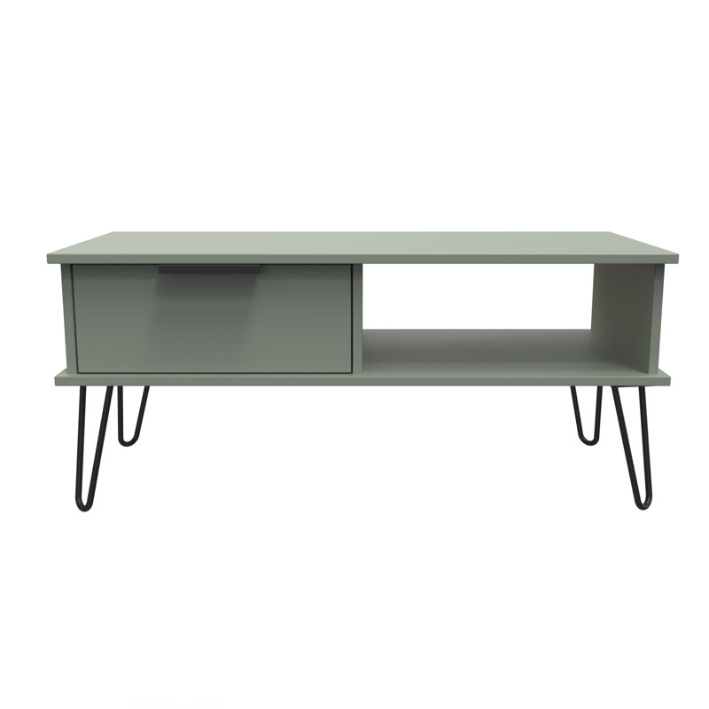 Suhanth 1 Drawer Coffee Table, Green