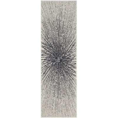 Manassas Transitional Black/Ivory Rug