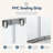 36" X 72" Semi-Frameless Shower Door Neo-Round Corner Sliding Shower Enclosure, Chrome
