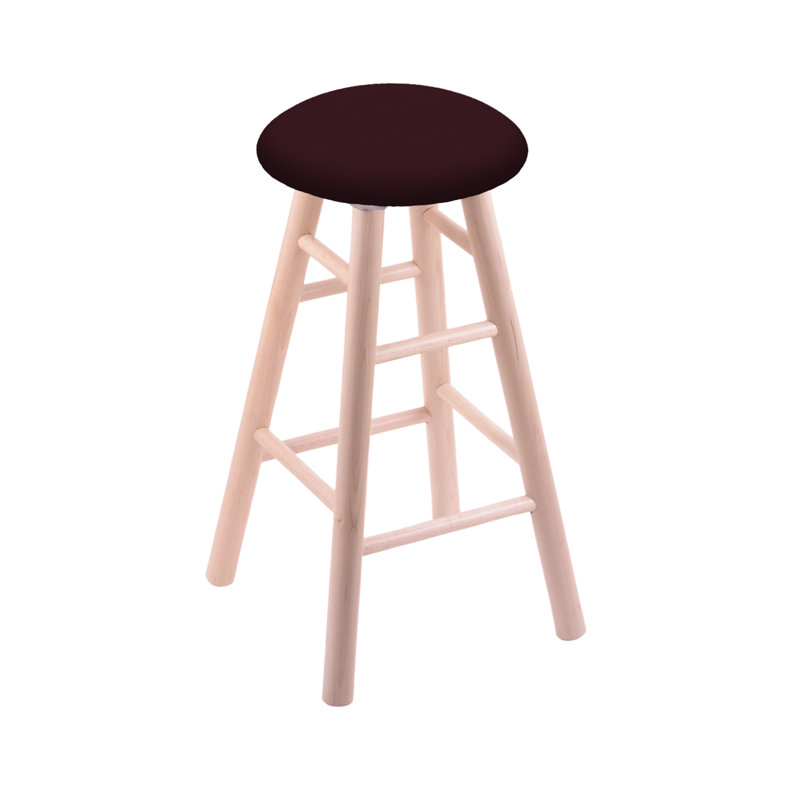 Swivel 30" Bar Stool, Natural Maple, Canter Bordeaux