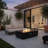 Concrete Propane Gas Fire Pit Table-121402797