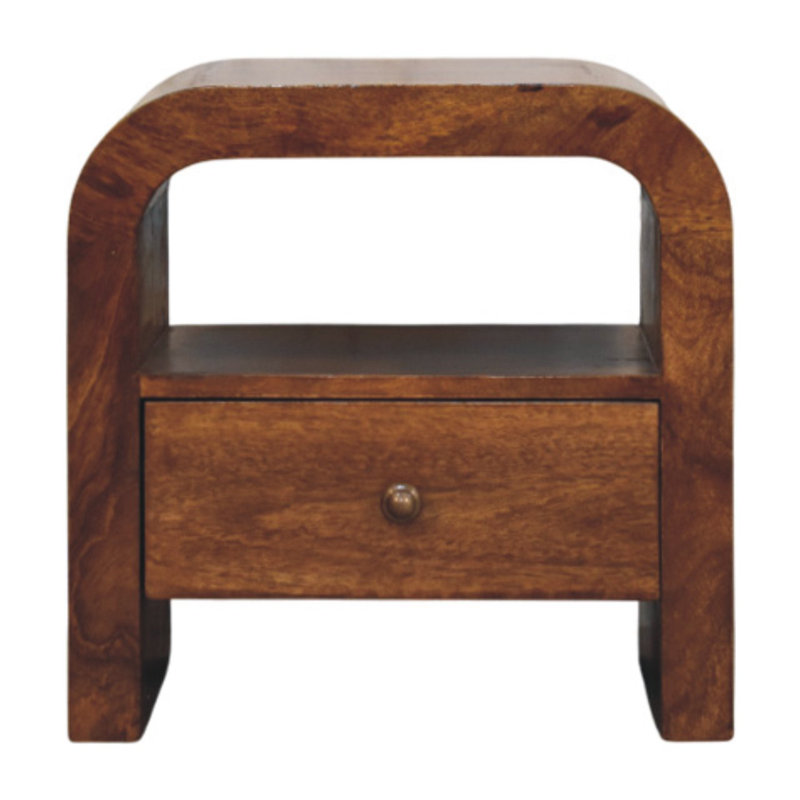 45cm W Solid Wood Bedside Table