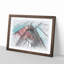 View of the Golden Gate Bridge in San Francisco Sketch - Picture Frame Graphic Art Print-56874910-56874912