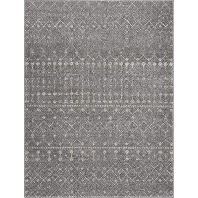 Dounia Modern Performance Gray Area Rug