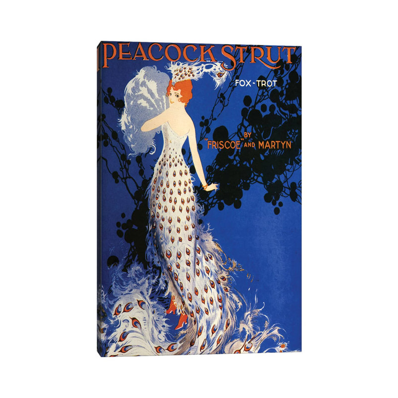 1917 Peacock Strut Sheet Music Cover by The Advertising Archives - Gallery-Wrapped Canvas Giclée on Canvas, Canvas
