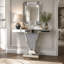 39.17 " W Glass Top Console Table