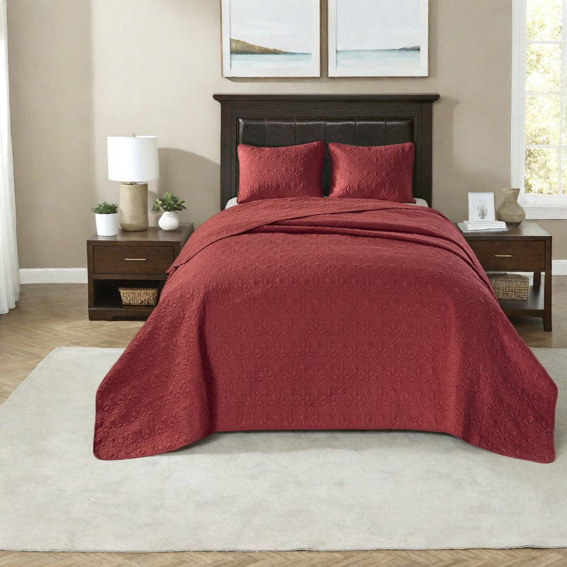 Cotton Reversible Bedding Sets, Red, For Comfortable Home Decor