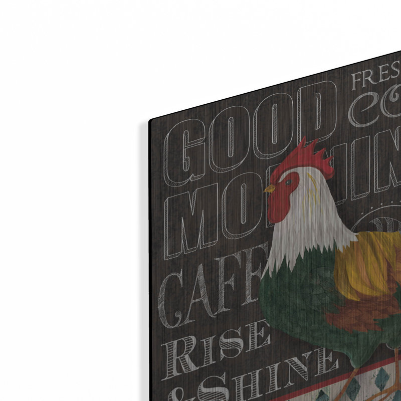  «Good Morning» par Fiona Stokes-Gilbert, art mural en métal, H 12 po x l 12 po