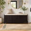 Banc à chaussures avec coussin et trois tiroirs-131213405