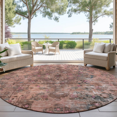 Tapis intérieur / extérieur rose Blazura