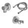 Descanso 2.5 GPM Styletherm 0.5" Thermostatic Shower System with Showerhead and Handshower on Hook