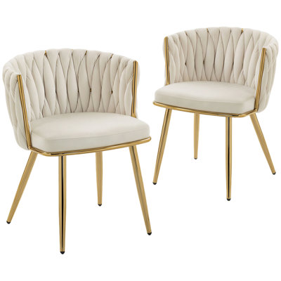 47.5cm H Velvet Upholstered Side Chair