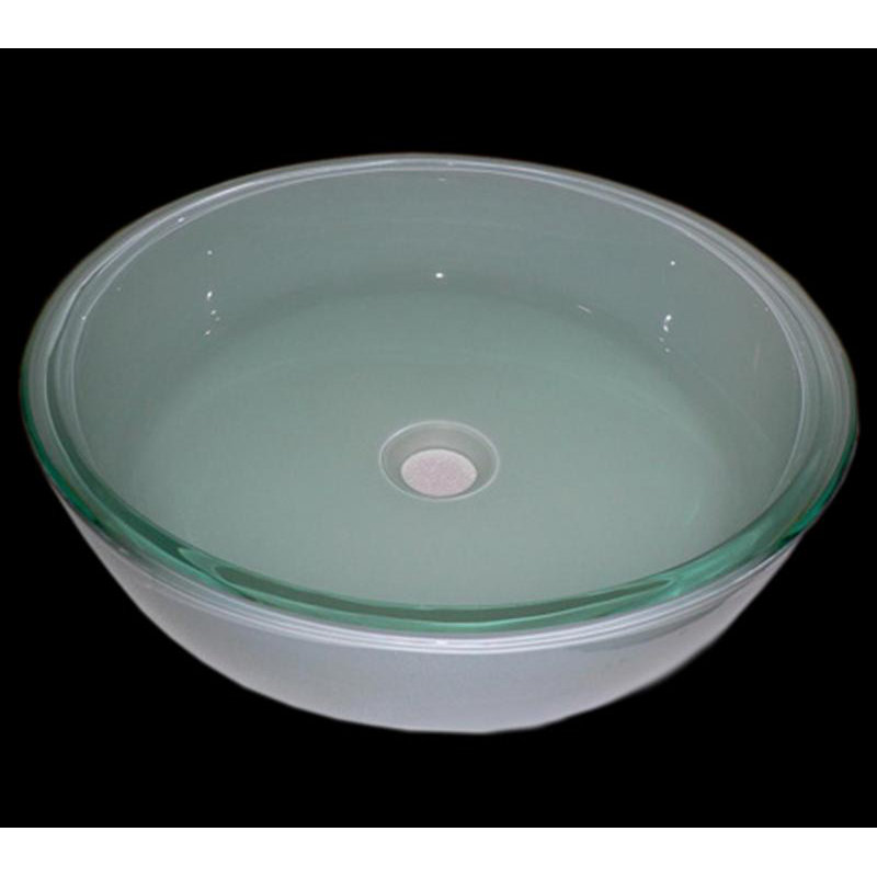 Legion Furniture 16.5'' Frosted Glass Circular Bathroom Sink