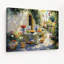 «Courtyard Flowers and Fruit Table», art mural sur toile tendue-1531435536
