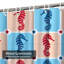 Rideau de douche imperméable à l'eau avec 12 crochets SeahorseCove-482403773