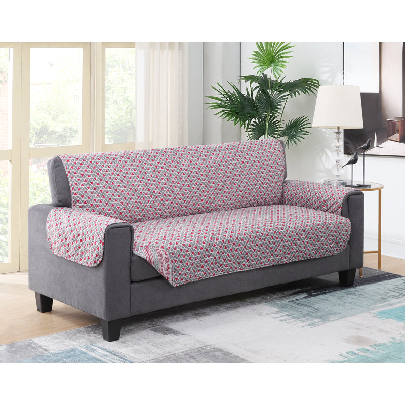 Polyester T-Cushion Sofa Slipcover