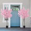 Primrue 6.5 Ft Tall Artificial Cherry Blossom Tree With 900 Pink Flowers Cement-filled-835791124