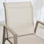Ensemble de 4 chaises de salle à manger d'extérieur en polyester enduit de PVC avec structure en métal et dossier pour l'extérieur-114210746