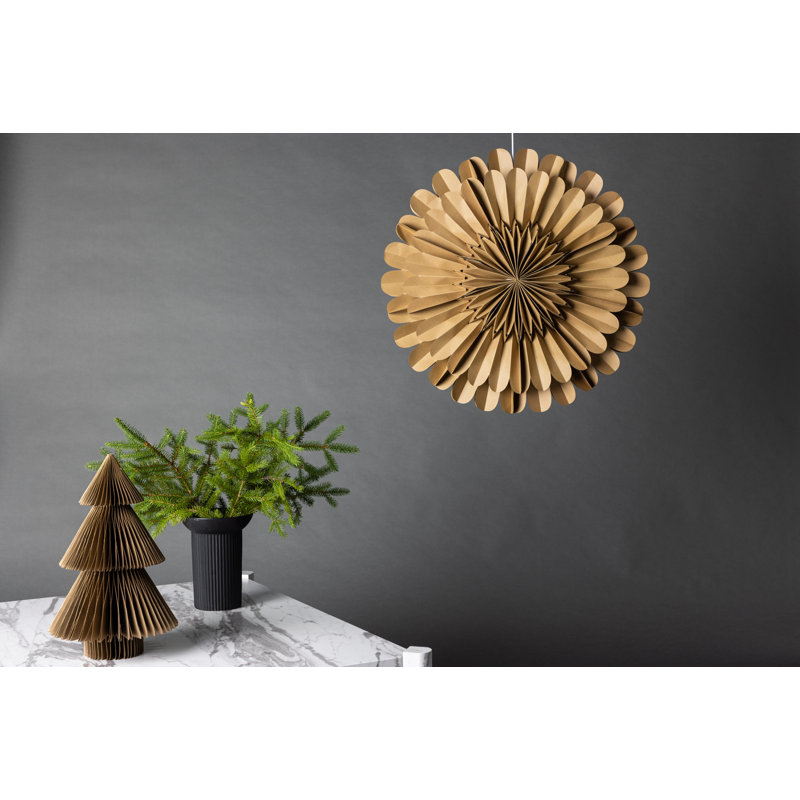 Ellent 1 - Light Geometric Pendant, Brown 